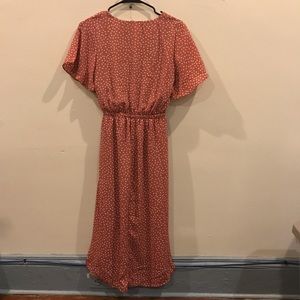 Sienna Sky Dresses - Pink polka dot wrap dress Sienna Sky Dresses - Pink polka dot wrap dress